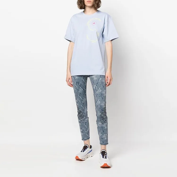 Adidas x Stella McCartney T Shirt Unisex Light Blue-1