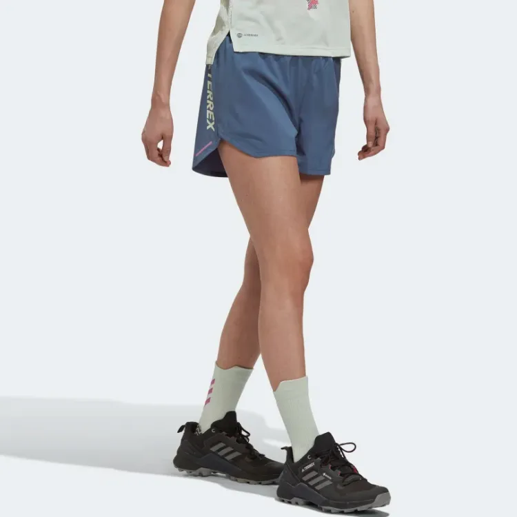 Adidas D4T Sports Shorts Women's Blue Gray-3