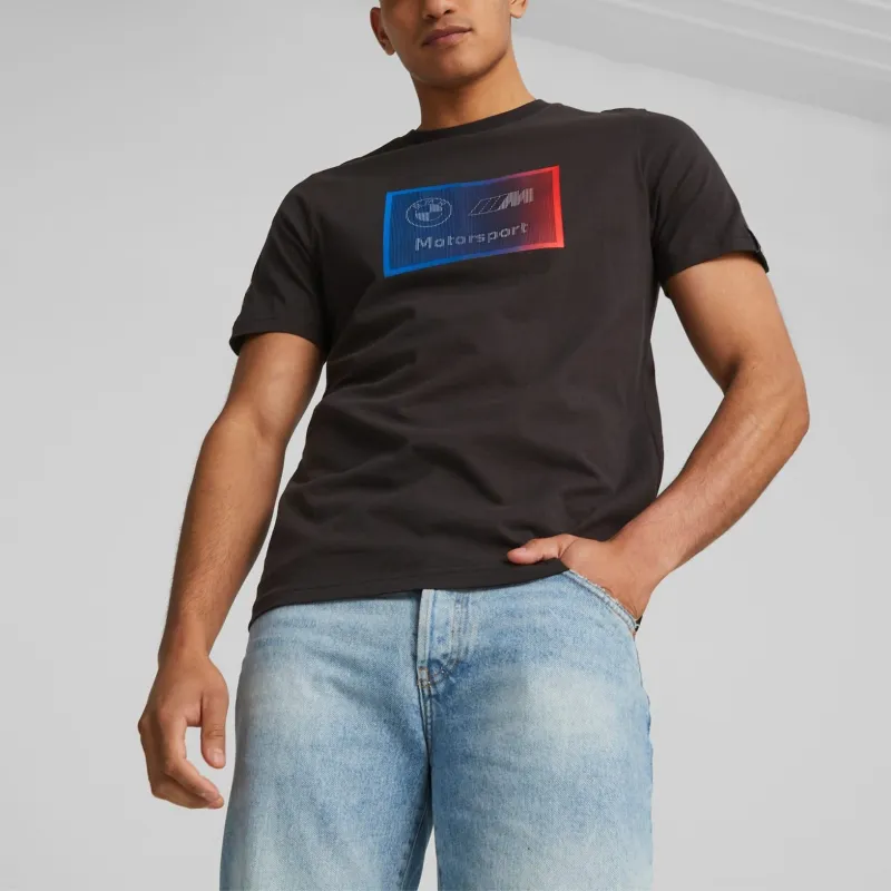 PUMA BMW M Motorsport T Shirt Men's Black-3