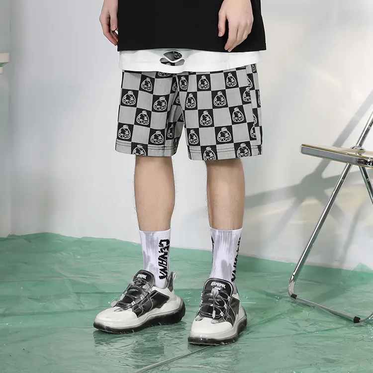 GENANX Loose Fit Shorts Unisex Gray-4