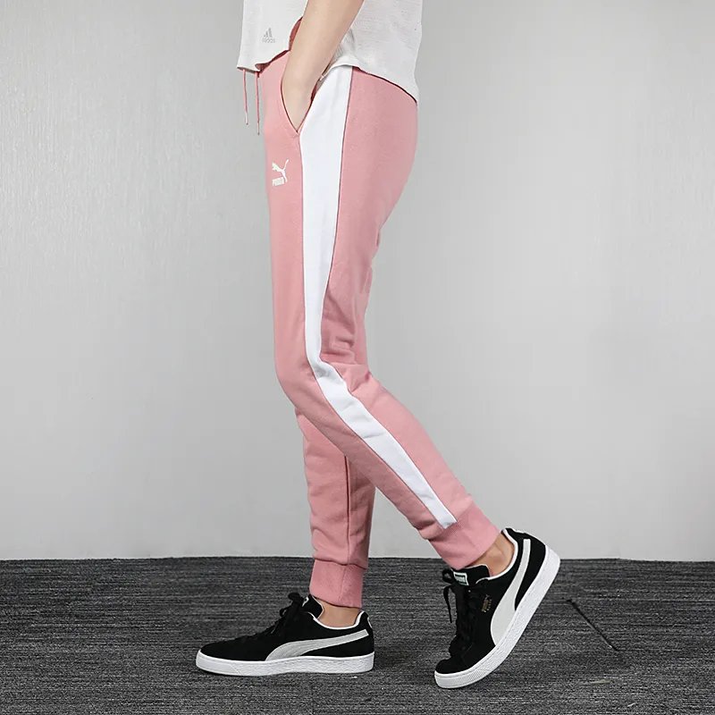PUMA Knitted Sweatpants Women's Pink-4
