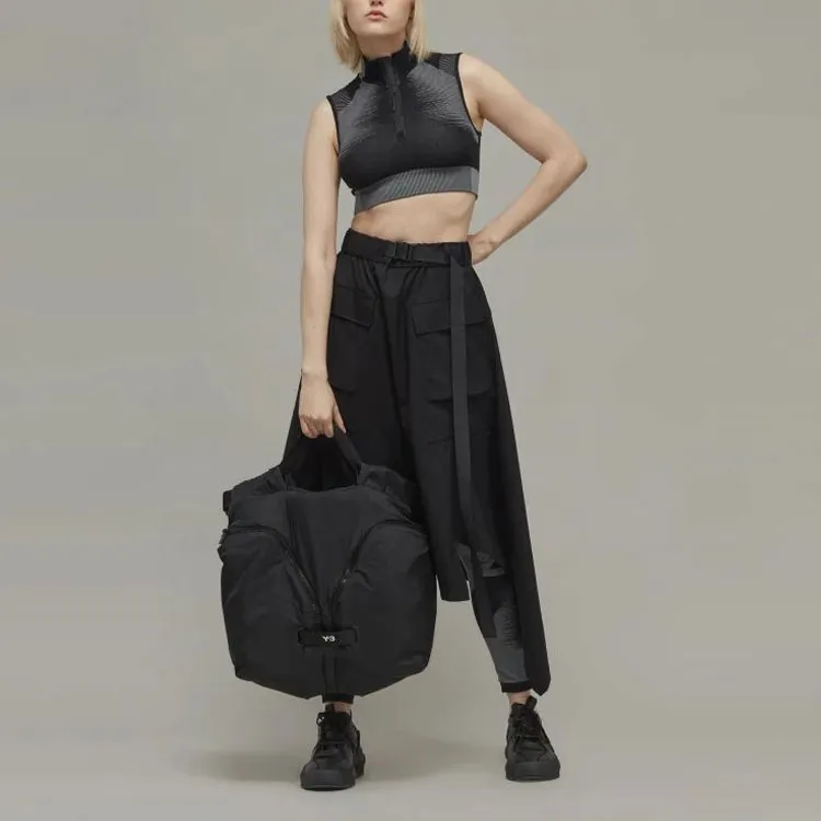 Y 3 High neck Ribbed Knit Crop Top-1