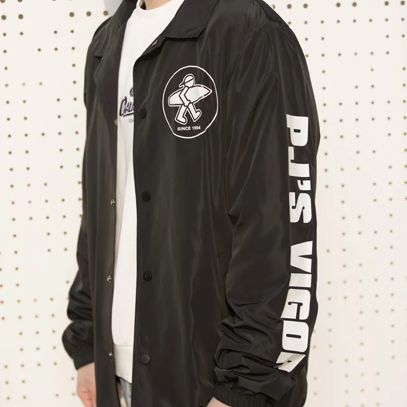 PJ's Vigor Loose Fit Thin Jacket Unisex Black-5
