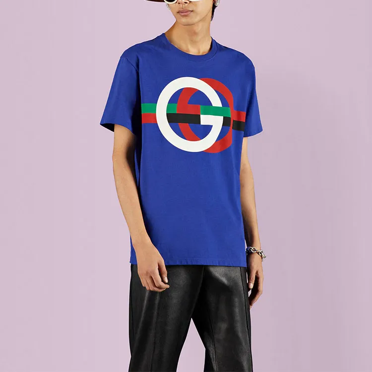 GUCCI T Shirts Men Blue-2