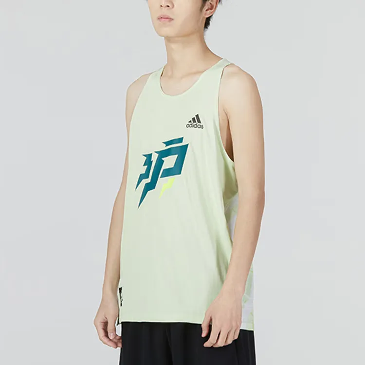 Adidas Tank Tops Men Green-2