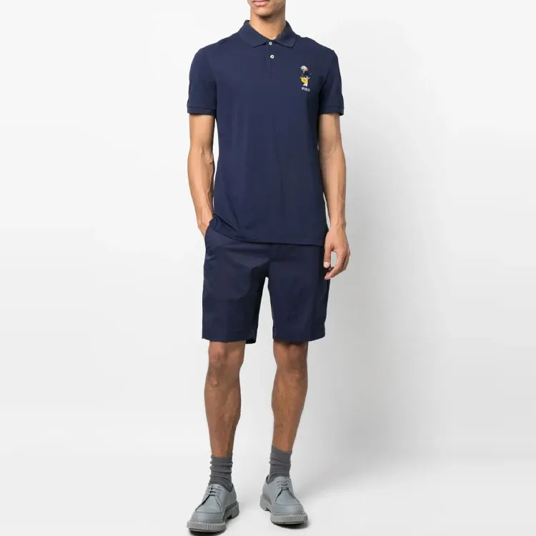 Polo Ralph Lauren SS23 Polo Shirt Men's Navy Blue-1