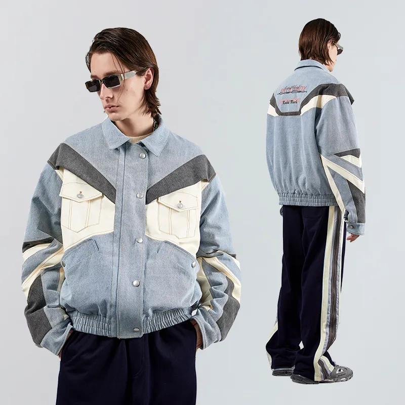 KODAKBLACK Puffer Jackets Unisex Blue-3