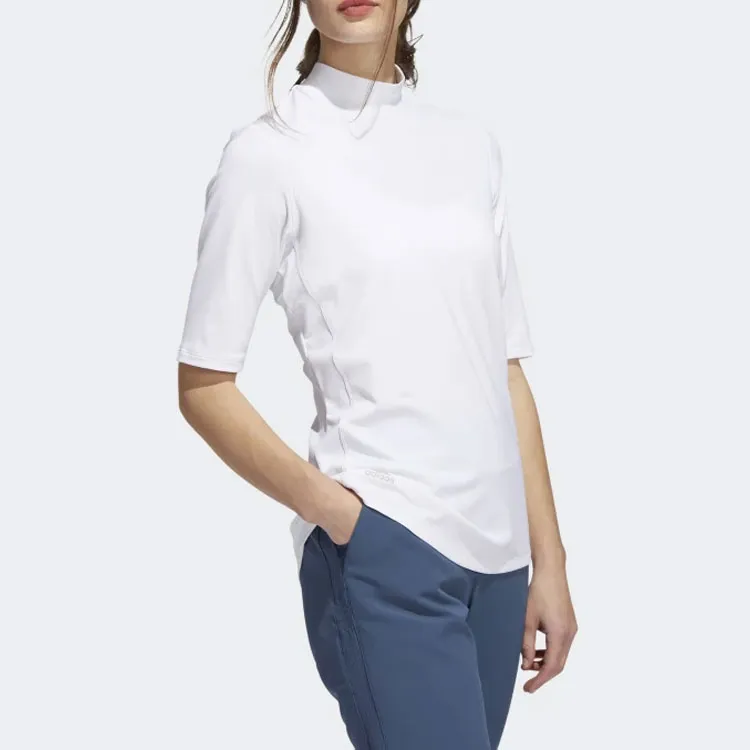 Adidas Free Shipping With AdiClub Essentials Mock Polo Shirt-2