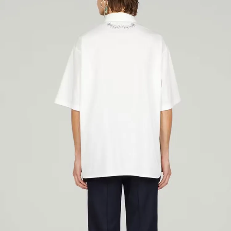 GUCCI 2010s Embroidered Cotton blend Shirt-3