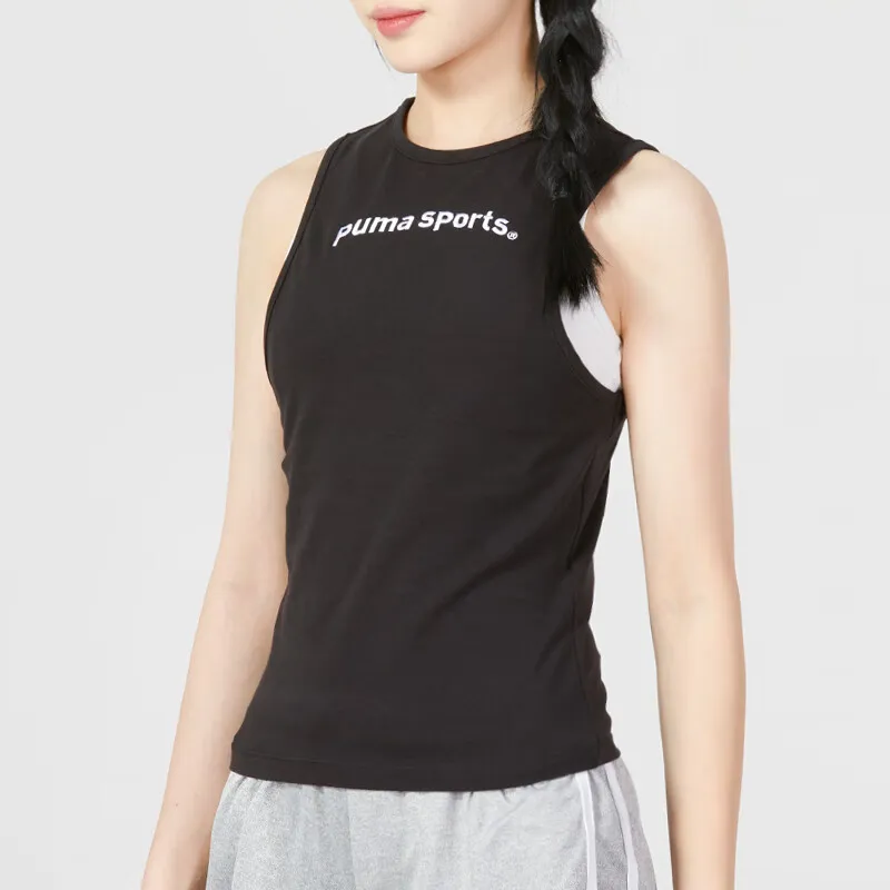 PUMA Tank Tops Women's Black-3