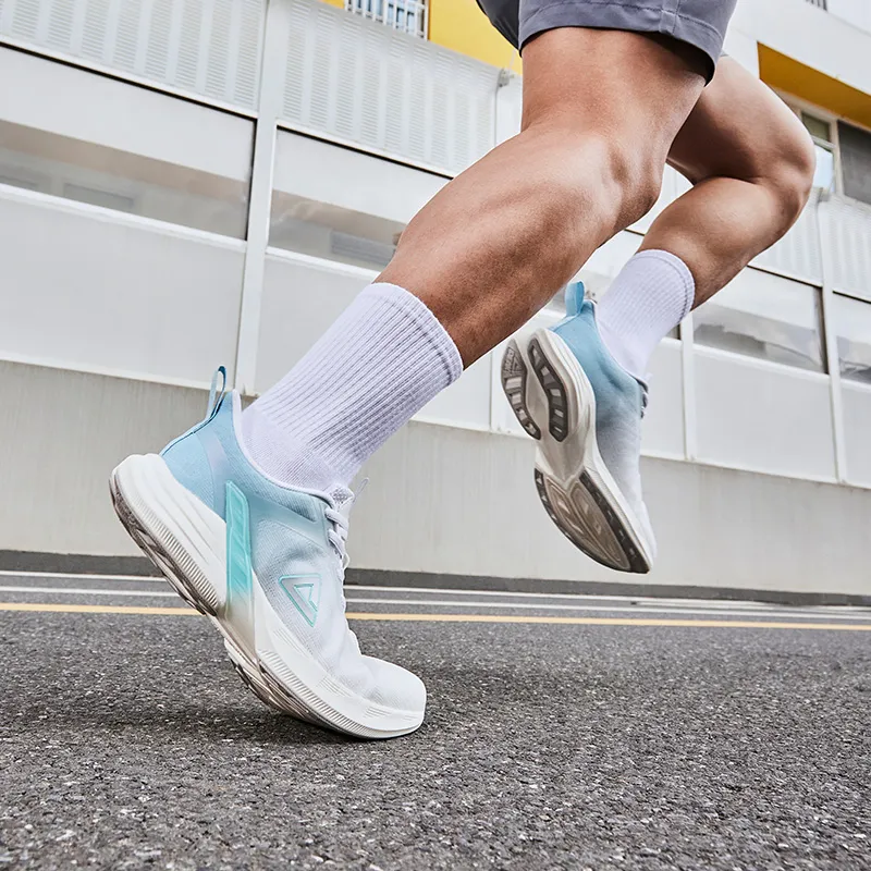 PEAK Hyperfuse Cushioning, Slip Resistant, Abrasion Resistant, Breathable Low Top Running Shoes Men's Cornflower Blue-6