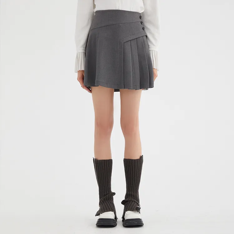 LOFT SHINE Casual Short Skirts Women's Gray-2