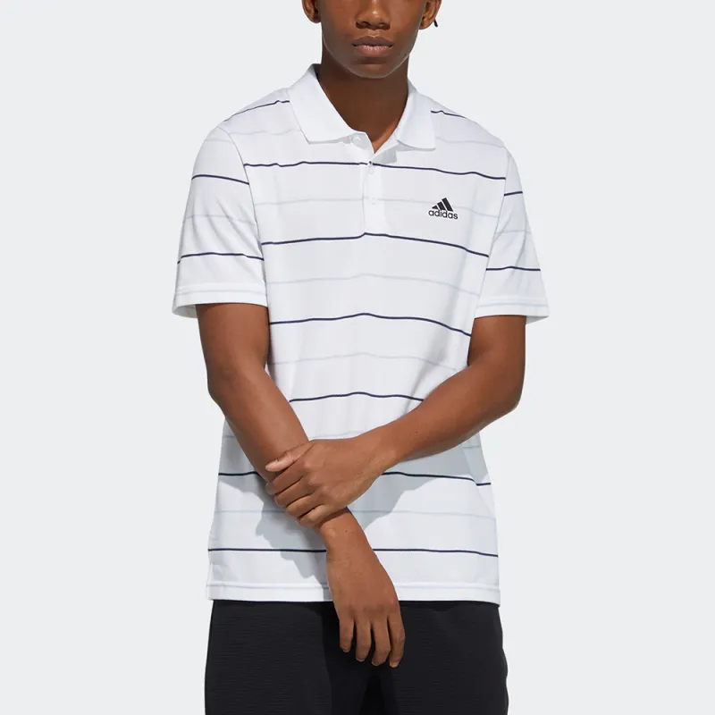 Adidas Polo Shirts Men White-3