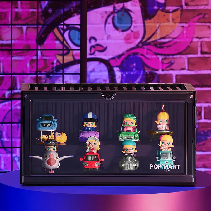 POP MART MOLLY Magic Kaká Collection Container Figure Luminous Display Case Model Accessories-3