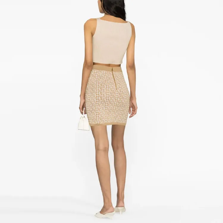 BALMAIN Elasticated Waistband Mini Skirt-2