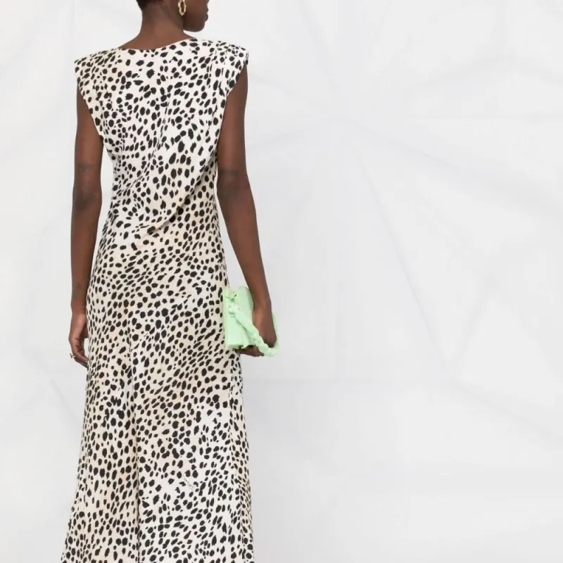 Just Cavalli Sleeveless Dresses Women's Leopard Print-2