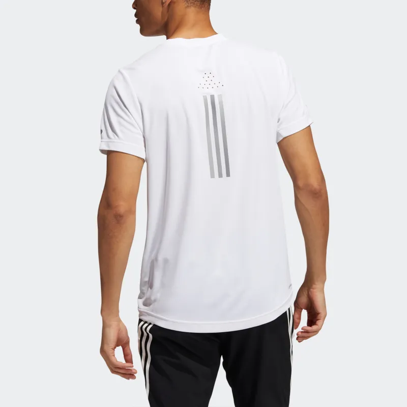 Adidas Set in Sleeve T Shirt Men's White-2