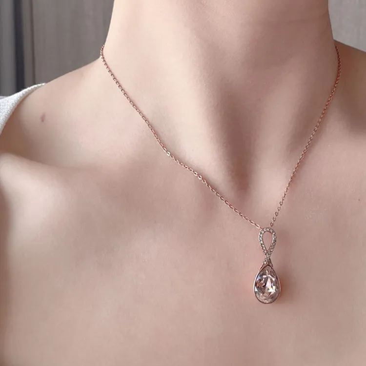 Swarovski FANTASIZE Swarovski Element Necklaces Women's Rose Gold-1