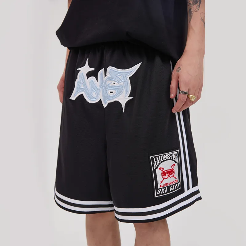 AMONSTER Sports Shorts Unisex Black-3