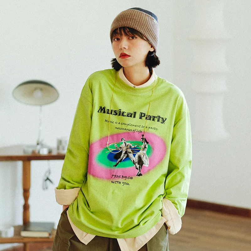 PROS BY CH Straight Long Sleeved T Shirt Unisex-2