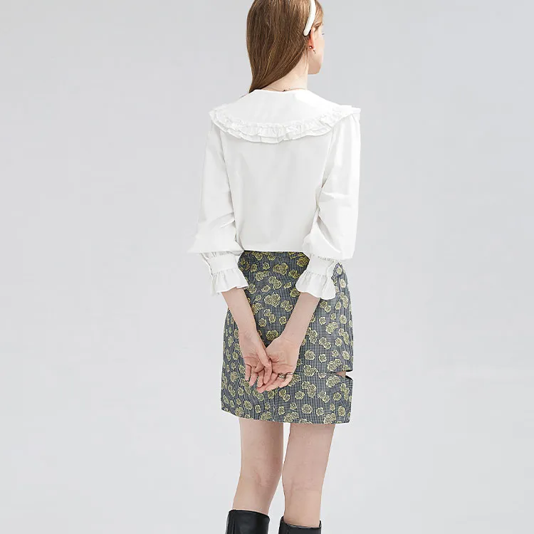 FOREVER 21 Cropped Skirt Multicolor-2