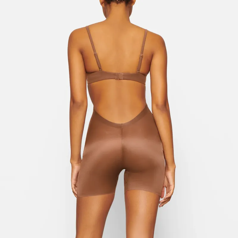 SKIMS BARELY THERE LOW-BACK SHORT Casual Shorts Women's JASPER/Red Brown-3