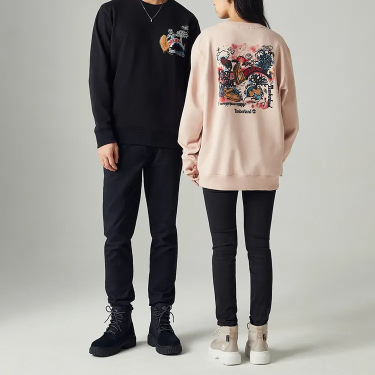 Timberland Sweatshirts Unisex Light Pink-2