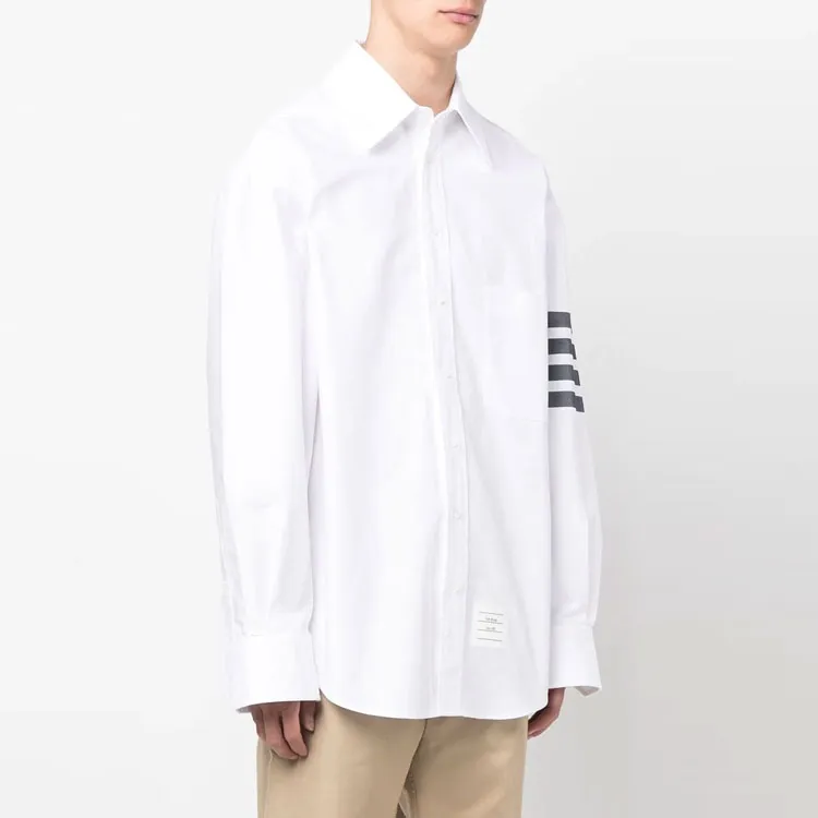 THOM BROWNE 4 Bar Stripe Shirt-3