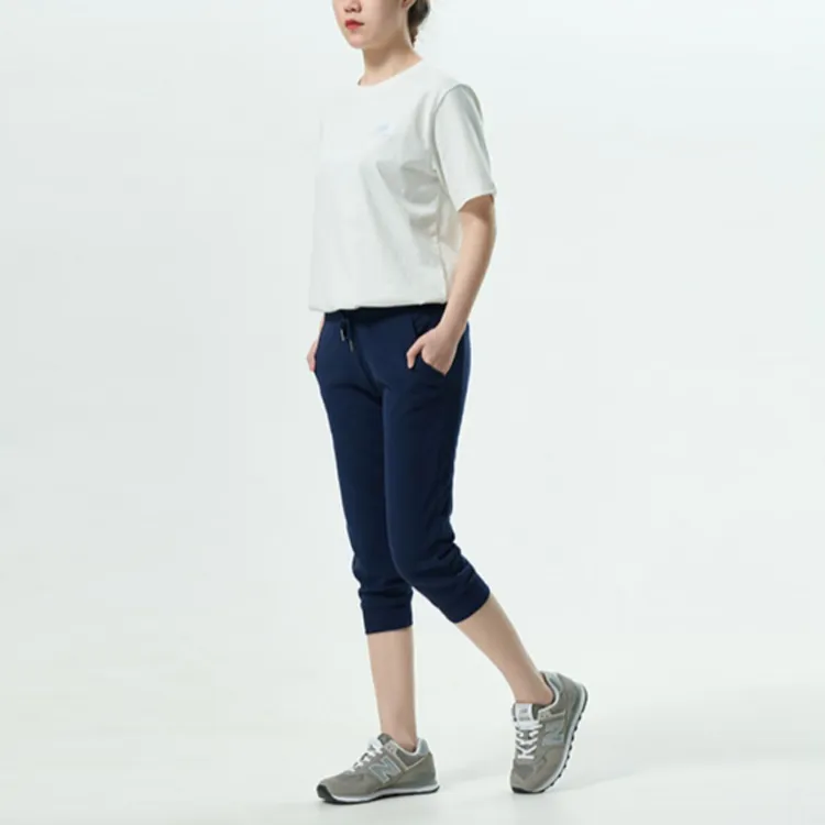 New Balance Knitted Sweatpants Women's Navy Blue-3