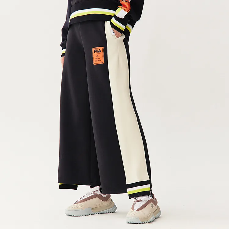 Mihara Yasuhiro X FILA MIHARA YASUHIRO Collaboration Collection Knitted Sweatpants Women's Jet Black-4