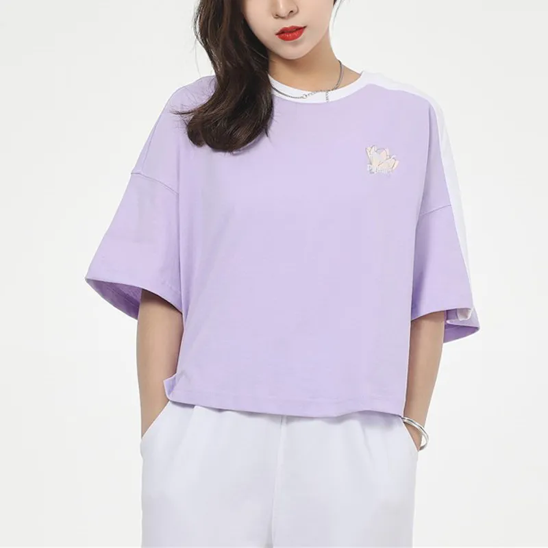 PUMA Crop Tops Women's Lavender-2