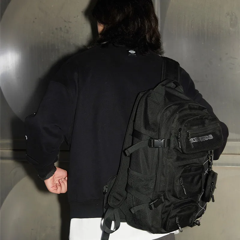 MostwantedLab Polyester 3 in 1 Combo Bag Backpack Regular Unisex Black-4