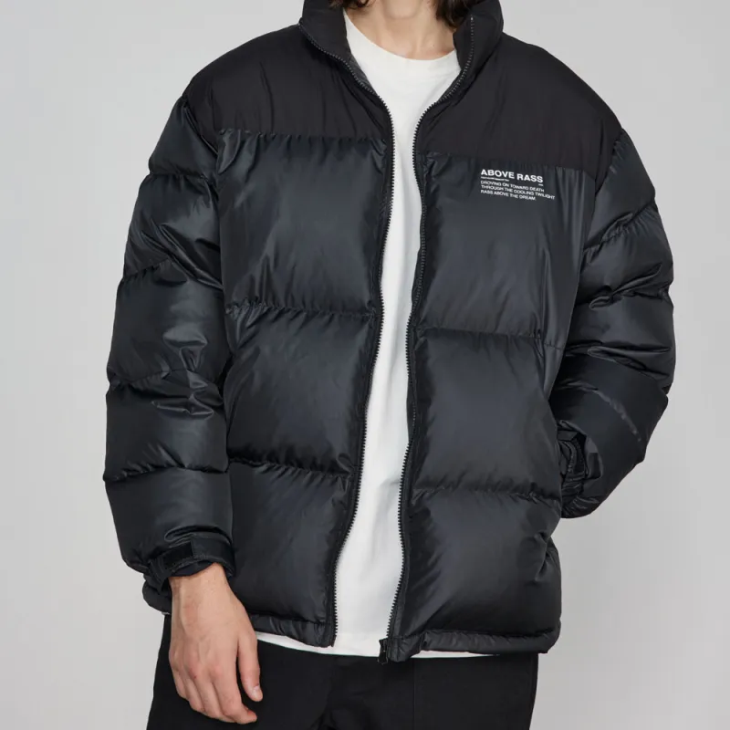 RASS Stand Collar Loose Fit Down Jacket Unisex-4