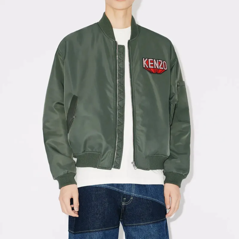 KENZO 3D Logo Zipped Bomber Jacket-2
