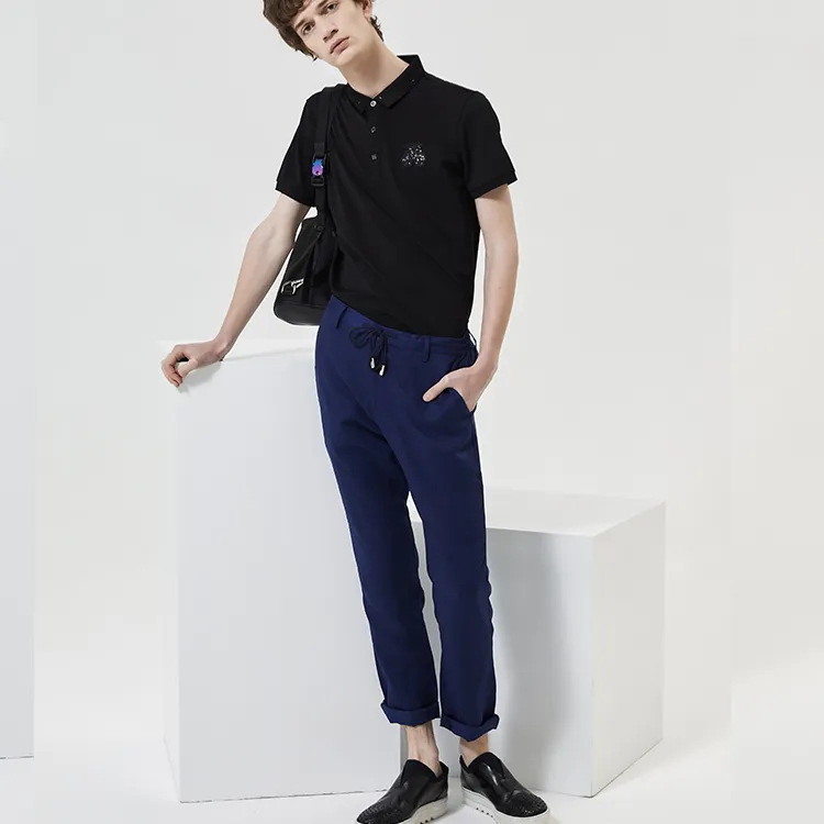 DAVID NAMAN Casual Pants Men's Blue-2