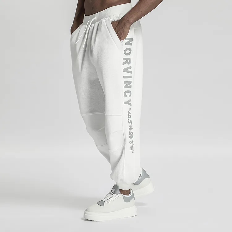 NORVINCY Ribbed Multicolor Knitted Sweatpants Unisex-13