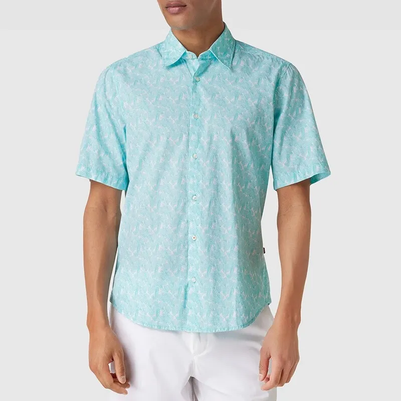 HUGO BOSS Shirts Men Mint Green-2