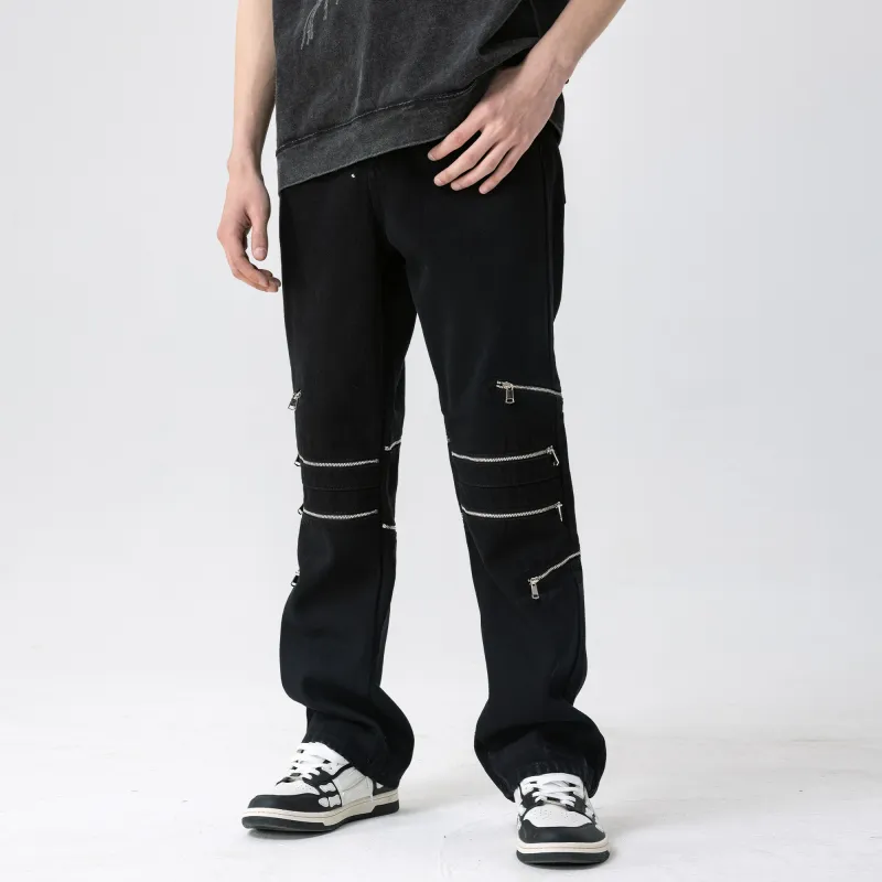 XINYINSU Jeans Unisex Black-2