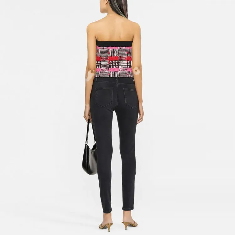 KARL LAGERFELD Logo-embroidered High-waisted Skinny Jeans-2