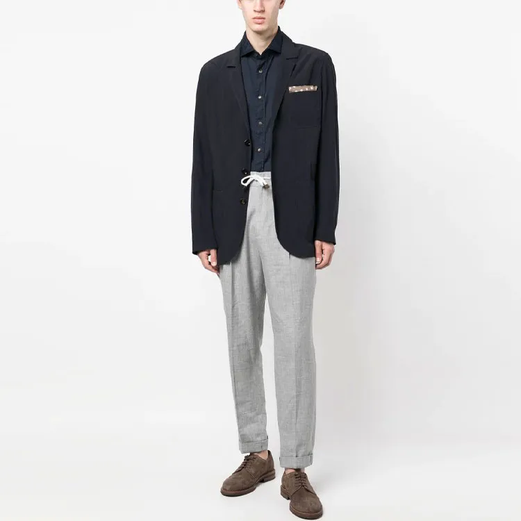 Brunello Cucinelli Patch pocket Single breasted Blazer-1