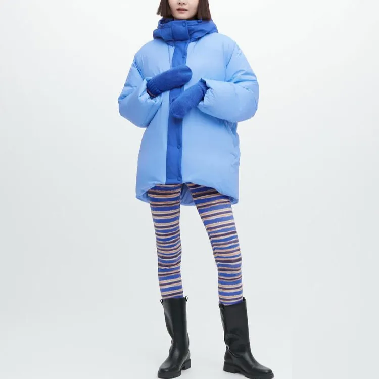 UNIQLO Down Jacket Women's Aqua Blue-1