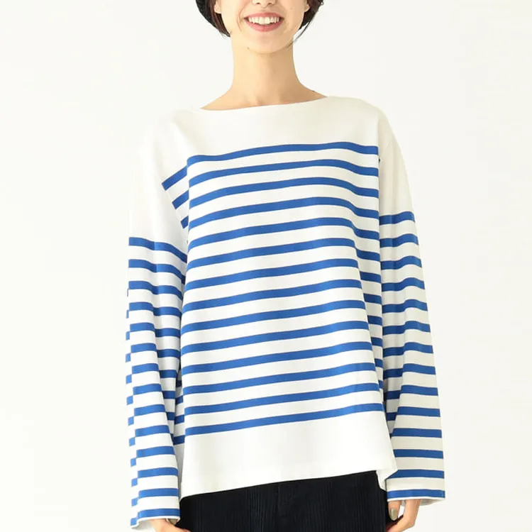 Beams T Shirts Women's Blue With White Lettering-2