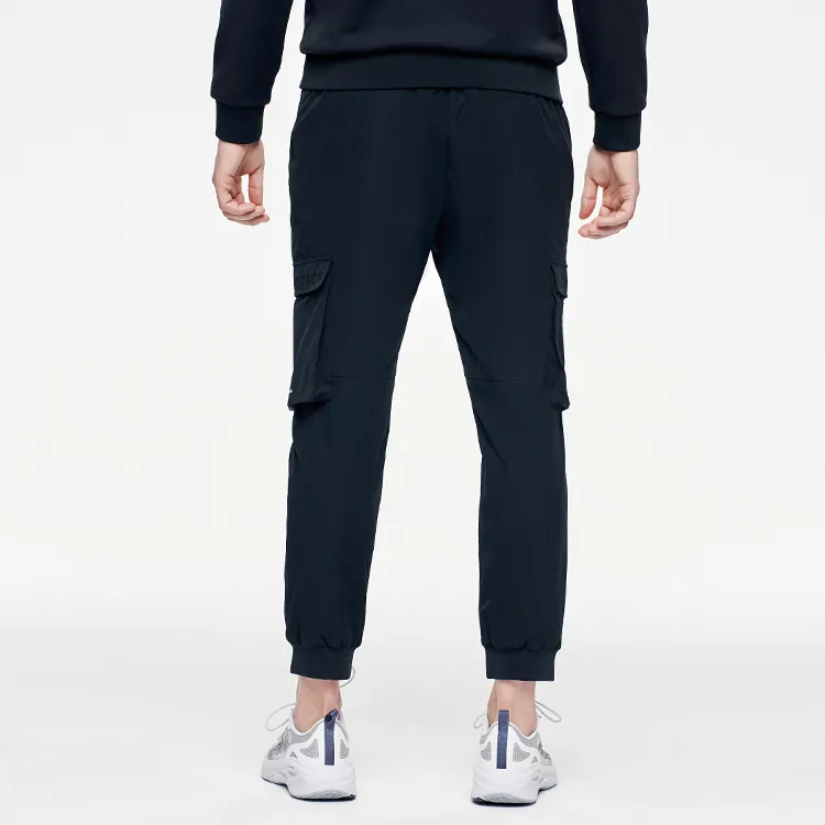 FILA Athletics Knitted Sweatpants Men Pitch Black-4