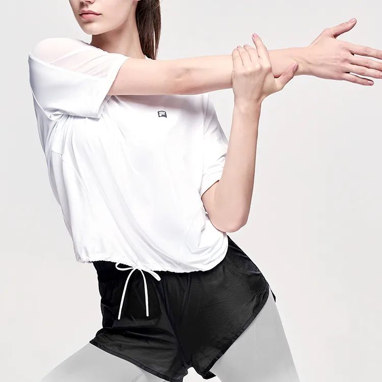 FILA Athletics Crop Tops Women's Jade White-2