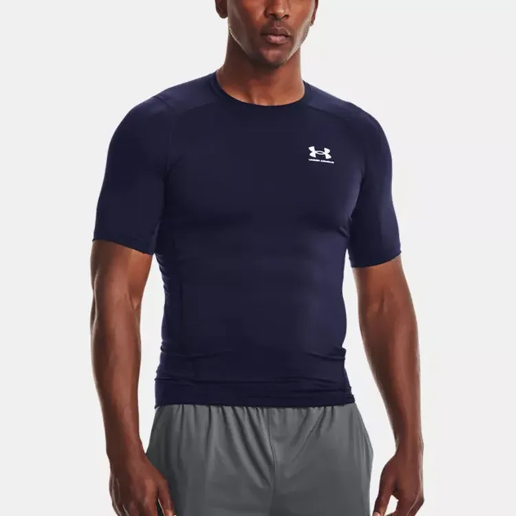 Under Armour HeatGear Fitness Clothing Men Navy Blue-3