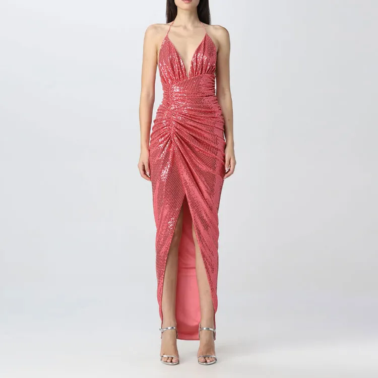 Alexandre Vauthier Sleeveless Dresses Women's Sunset Red-2
