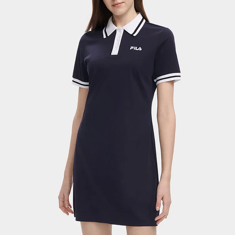 FILA Short Sleeved Dress Women's Legend Blue-3