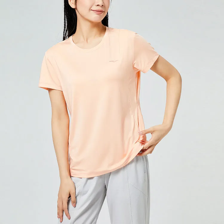 Erke T Shirt Women's Cream Orange-2