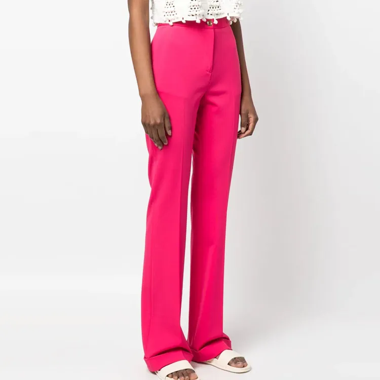 PINKO Pressed crease High waist Trousers-3