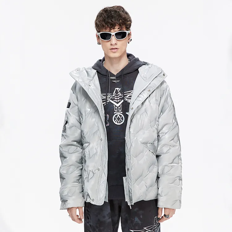 Boy London Down Jacket Winter Unisex Gray-2